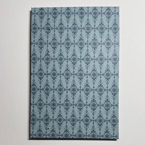 Elegant Blue Patterned Blank Journal